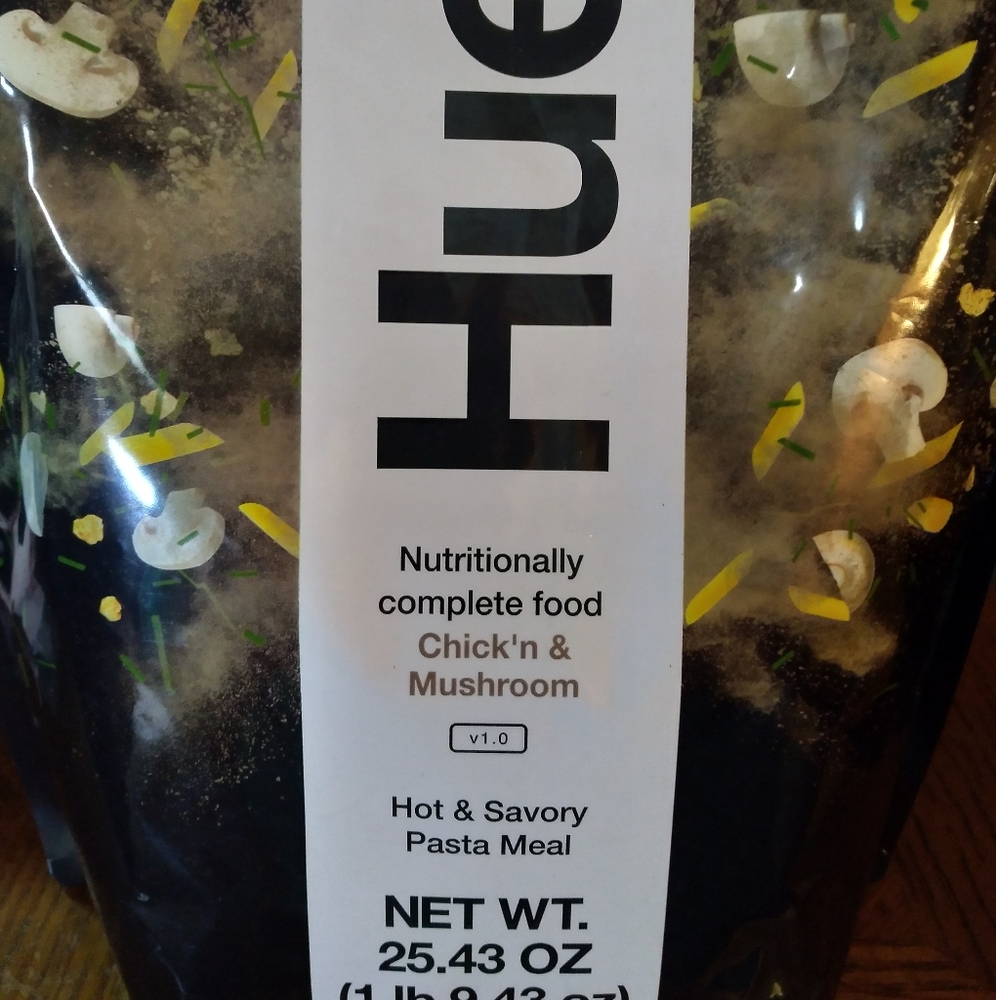 Huel Hot & Savory 2 bags Chick'n & Mushroom and Yellow Coconut Curry